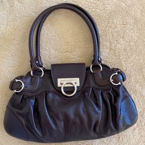 Like New Brown Leather Salvatore Ferragamo Handbag